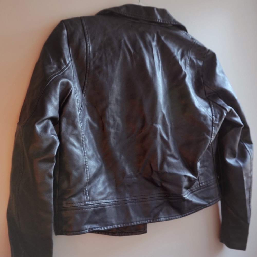 Lizard Thicket Black Leather Jacket - image 4